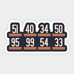 Bears Legends Blue Sticker